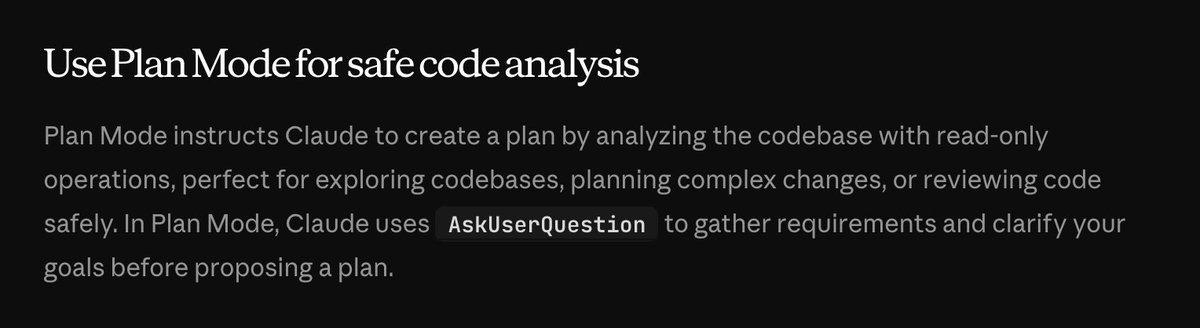 Claude Code plan modu ekranı