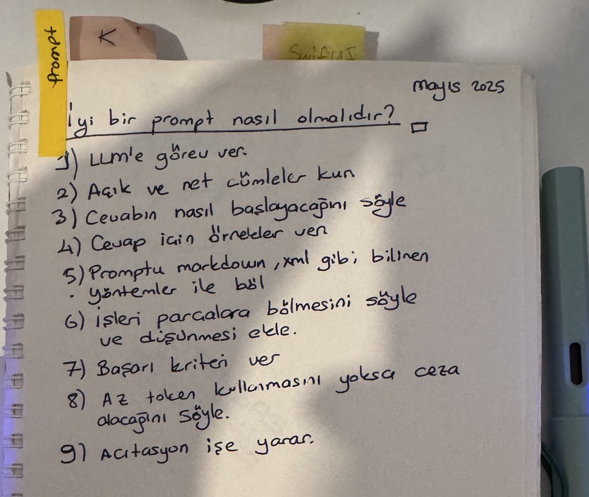 İyi bir prompt sonucu örnek çıktı