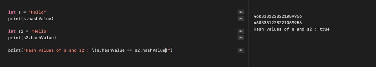 Swift default hash fonksiyonunun her çalıştırmada farklı sonuç vermesi